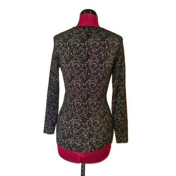 Athleta Top Multicolor Women Size XS Long Sleeve  Lace Pattern - Picture 7 of 9